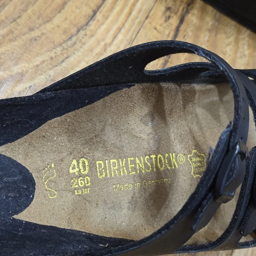 Birkenstock Women's Florida Soft Footbed sandals in black.  - Picture 3 of 6